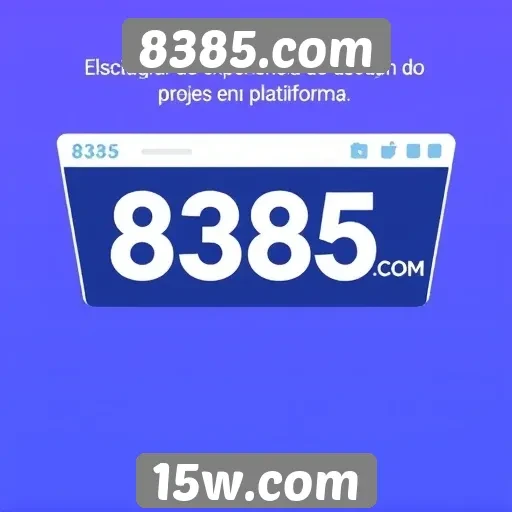 Avaliação da experiência do usuário em 8385.com